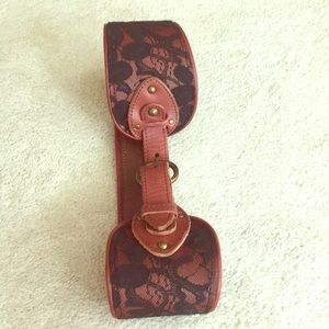 Anthro Leather and Lace Corset Belt